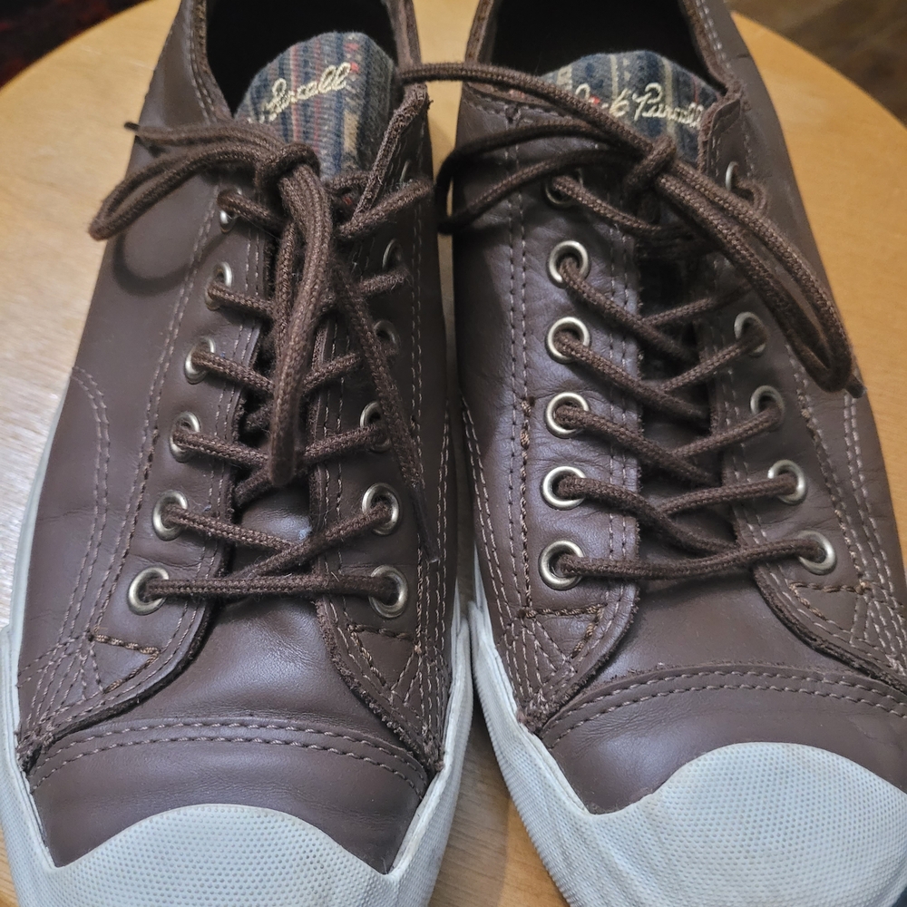 Converse Brown Leather Sneakers